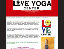 Tablet Screenshot of loveyogacenter.com
